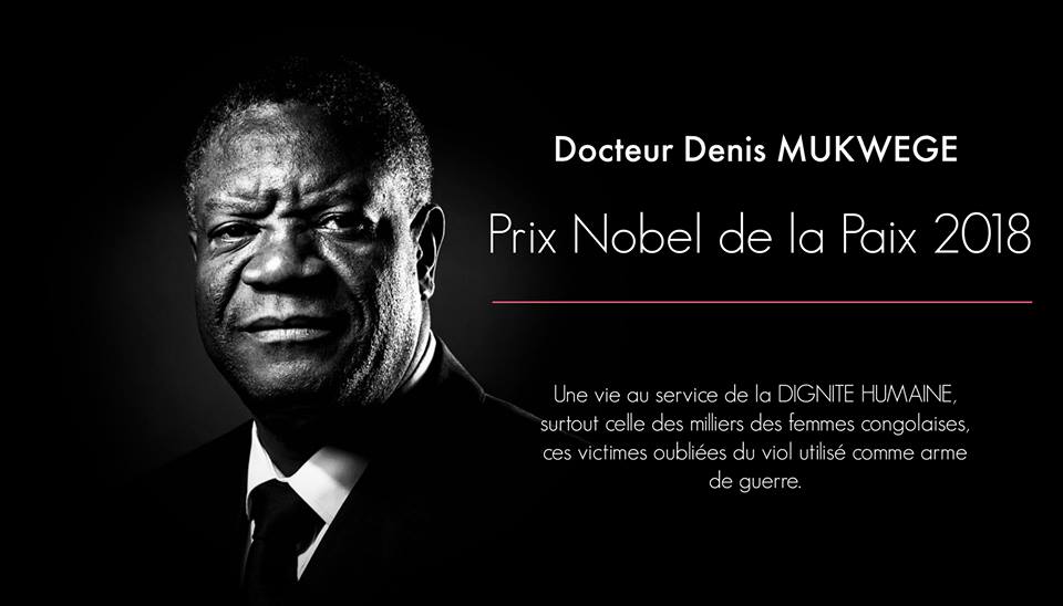 Dr. Denis Mukwege, prix Nobel de la Paix 2018